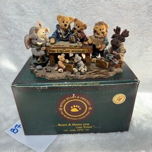 Boyds Bears The Bearstone Collection Noah and Co Ark Builders Vintage #2278